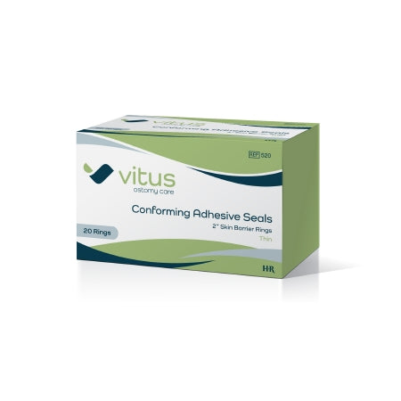 HR Pharmaceuticals Skin Barrier Ring Vitus Thin Moldable, Standard Wear Adhesive without Tape Without Flange Universal System 2 Inch - Case of 400 - 520-CS