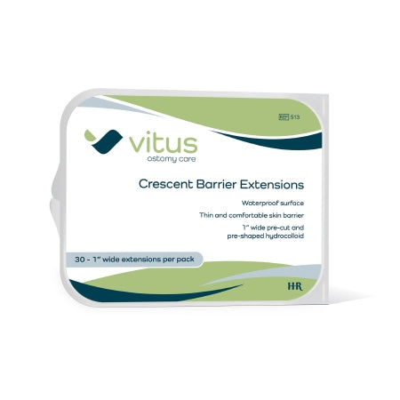 HR Pharmaceuticals Crescent Barrier Extension Strip Vitus 1 Inch Wide, Hydrocolloid - Case of 1500 - 513-CS