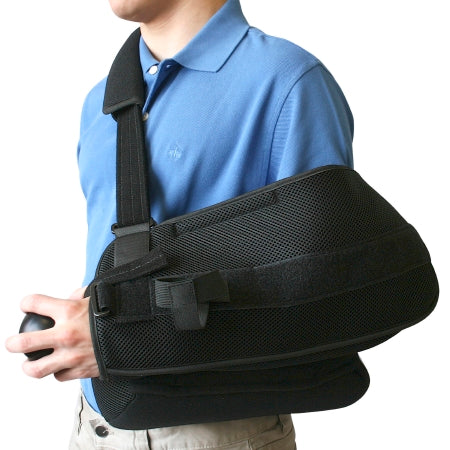 New York Orthopedic Shoulder Immobilizer NYOrtho Small / Medium Fabric / Foam D-Ring / Hook and Loop Strap Closure With Abduction Pillow Left or Right Arm - Each - 8712-SM-EA