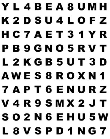 Bernell/Vision Training Products Eye Chart Hart Chart™ Vision Testing - Each - BCHC-EA