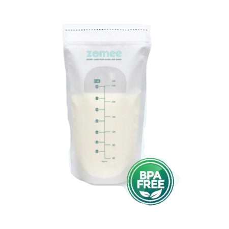 Zev Supplies Corp Breast Milk Storage Bag Zomee 8 oz. Plastic - Case of 1920 - ZMSB120-CS