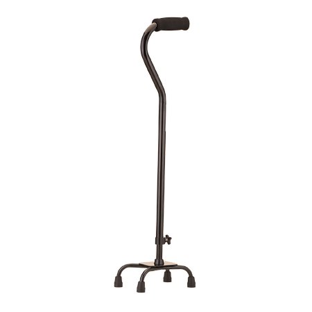Nova Ortho-Med Small Base Quad Cane Nova Aluminum 30 to 39 Inch Height Black - Case of 2 - 5620BK-CS