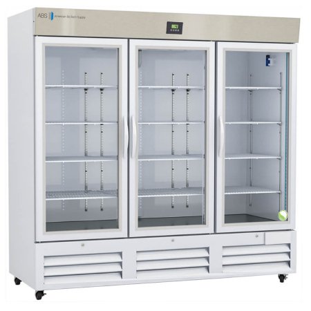 Horizon Scientific Inc Premier Refrigerator ABS Laboratory Use 72 cu.ft. 3 Swing Glass Door Cycle Defrost - Each - ABT-HC-LP-72-EA