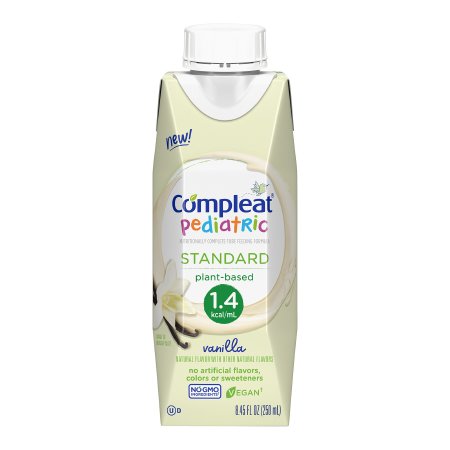 Nestle Healthcare Nutrition Pediatric Oral Supplement Compleat® Pediatric Standard 1.4 Cal 8.45 oz. Carton Liquid Plant Based Food Allergies - Each - 00043900103563-EA