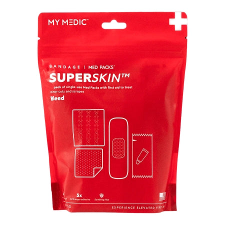 MyMedic First Aid Kit My Medic™ MED PACKS SuperSkin Plastic Pouch - Each - MM-SPL-BNDG-PK-AB-AC-12PK-EA