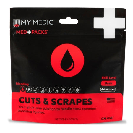 MyMedic First Aid Kit My Medic™ MED PACKS Cuts and Scrapes Pouch - Each - MM-KIT-S-MD-PK-BLD-CS-EA