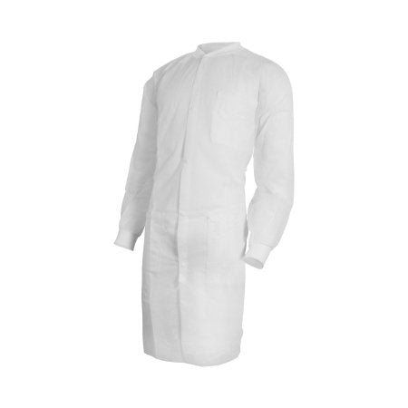 McKesson Lab Coat McKesson White Small / Medium Knee Length Disposable - Bag of 10 - 34341200-BG