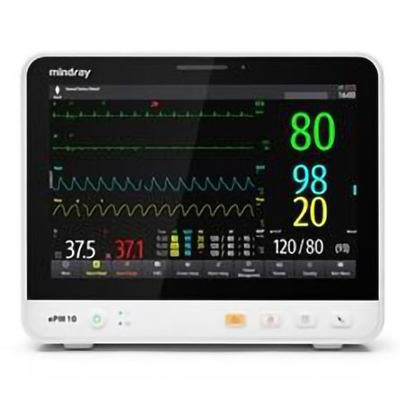 Mindray USA Patient Monitor ePM 10 Monitoring ECG, NIBP, SpO2, Temperature Battery Operated - Each - 121-001875-00-EA