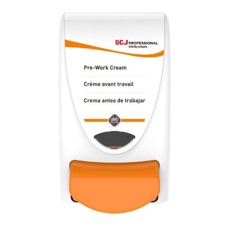 SC Johnson Professional USA Inc Hand Hygiene Dispenser Pre-Work White / Orange Plastic / BioCote Manual Push 1 Liter Wall Mount - Case of 15 - PRO1LDS-CS