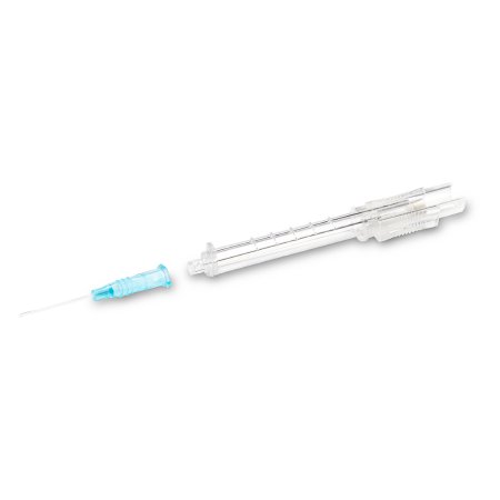 MedSource International Peripheral IV Catheter ClearSafe Comfort™ BC 24 Gauge 0.75 Inch Sliding Safety Needle - Box of 50 - MS-86224-BX