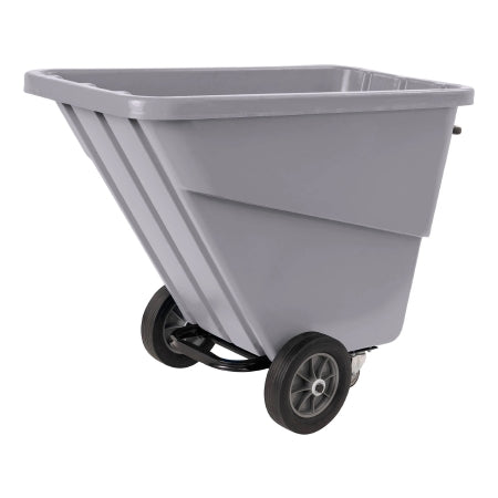 R & B Wire Products Tilt Truck 12 Inch Front Wheels / 4 Inch Rear Swivel Casters 750 lb. Capacity Steel Tubular Handle Poly / Steel - Each - TILT-SML/G-EA