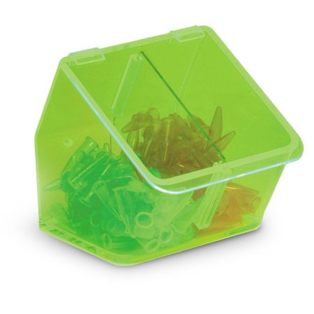 Heathrow Scientific LLC Benchtop Organizer Bin Neon Green Plastic 6 X 6-1/2 X 7 Inch - Each - HS23411-EA