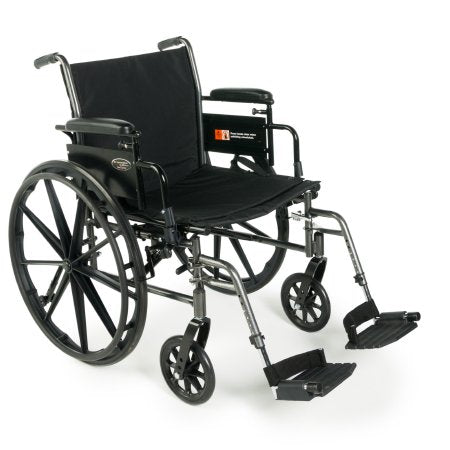 Graham-Field Lightweight Wheelchair Traveler® L3 Plus XVI Dual Axle Desk Length Arm Swing-Away Footrest Black Upholstery 16 Inch Seat Width Adult 300 lbs. Weight Capacity - Each - 3F014220-EA