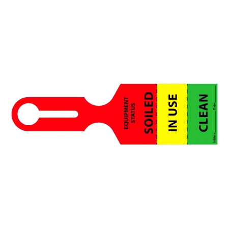 Precision Dynamics Equipment Tag Ident-Alert® For Equiipment Green / Red / Yellow 2-1/2 X 8-1/2 Inch 1000 per Case - Case of 1000 - TSTAG18-CS