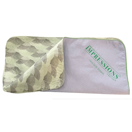 Beck's Classic Reusable Underpad Impressions™ by Beck's Classic® 34 X 36 Inch Moderate Absorbency - Case of 24 - INF7136-CS