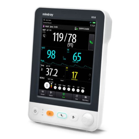 Mindray USA Vital Sign Monitor Mindray VS8 Monitoring / Spot NIBP, Pulse Rate, Nellcor OxiMax Sp02 Battery Oprerated - Each - 121-002160-00-EA