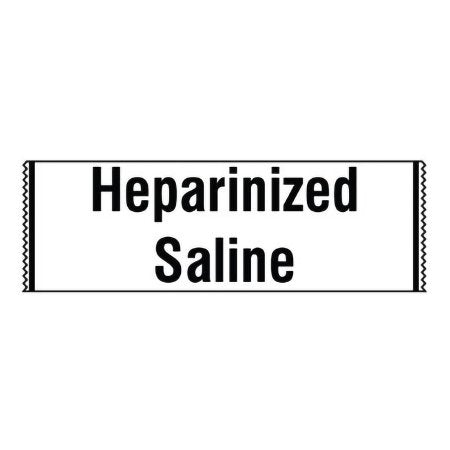 Shamrock Scientific Drug Label Shamrock Anesthesia Label Heparinized Saline White 1/2 X 1 Inch - Roll of 1 - SA-324-RL