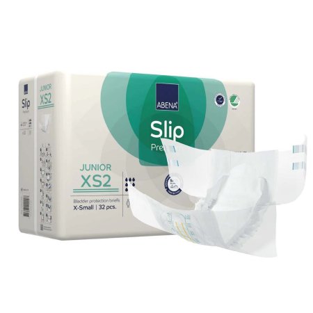 Abena North America Unisex Youth Incontinence Brief Abena® Slip Premium Junior XS2 X-Small Disposable Heavy Absorbency - Pack of 32 - 1000021279-PK