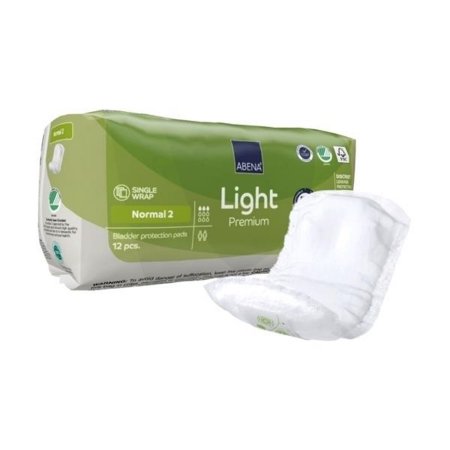 Abena North America Bladder Control Pad Abena® Premium Light Normal 4.3 X 10.2 Inch Light Absorbency Fluff / Polymer Core Size 2 - Case of 144 - 1000021339-CS