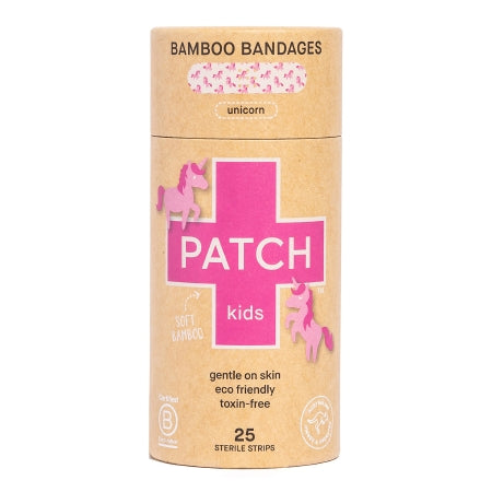 Nutricare USA LLC Adhesive Strip Patch™ Kids 3/4 X 3 Inch Bamboo Rectangle Kid Design (Unicorn) Sterile - TU/1 - PATUNCT-TU