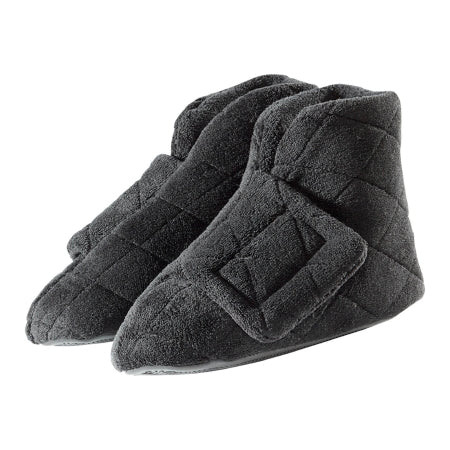 Silverts Adaptive LLC Bootie Slippers Silverts® Large / X-Wide Black Ankle High - Pair - SV10390_SV2_L-PR