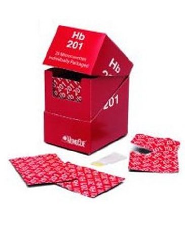 Hemocue Microcuvette HemoCue® Hb 201 Hemoglobin For HemoCue® Photometers 100 Tests 10 μL - Box of 100 - 111732-BX