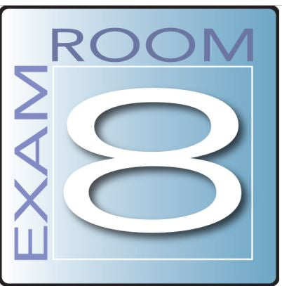 Clinton Industries Door Sign Exam Room Clinton Industries English - Each - EX4-B-EA