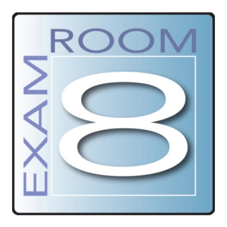Clinton Industries Door Sign Exam Room Clinton Industries Exam Room 8-B - Each - EX8-B-EA