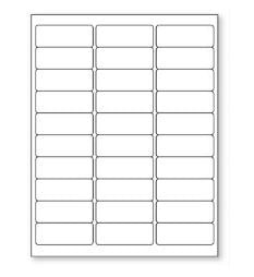 United Ad Label Blank Label UAL™ Printer Label White Laser/inkjet paper 1 X 2-5/8 Inch - CT/4 - ULDP5030W-CT