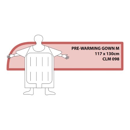 Medical Solutions Inc Patient Pre-Warming Gown Cocoon™ Medium Disposable - Case of 10 - CLM-098-CS