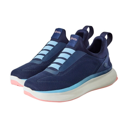 Silverts Adaptive LLC Comfort Sneaker Silverts® Size 11-1/2 Female Adult Navy / Powder Blue - Pair - SV15440_SVNPW_11H-PR