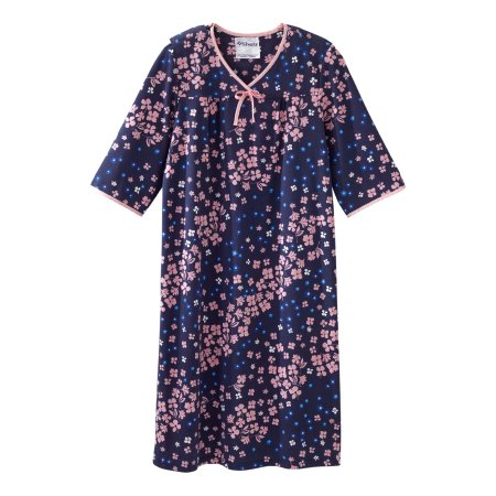 Silverts Adaptive LLC Patient Exam Gown Silverts® Large Diagonal Floral Print Reusable - Each - SV26000_DIAG_L-EA