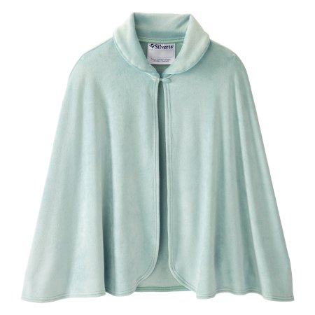 Silverts Adaptive LLC Bed Jacket Cape Silverts® Tranquil Sage One Size Fits Most Front Opening Button Closure Female - Each - SV30290_TRSA_OS-EA