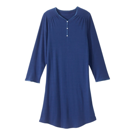 Silverts Adaptive LLC Patient Exam Gown Silverts® Small Navy Blue Reusable - Each - SV330_SV3_S-EA