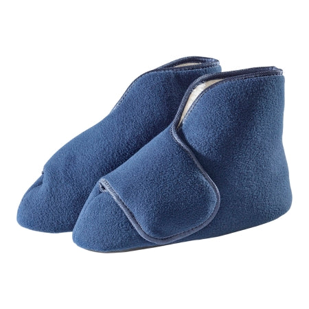 Silverts Adaptive LLC Diabetic Bootie Slippers Silverts® X-Small / X-Wide Navy Blue Ankle High - Pair - SV10160_SV3_XS-PR