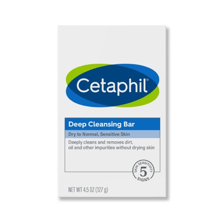 Galderma Laboratories Soap Cetaphil® Deep Cleansing Bar 4.5 oz. Box Gentle Scent - Each - 00299392357-EA