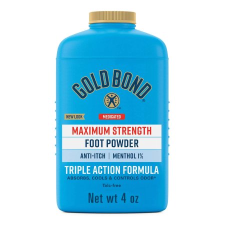 Sanofi Foot Powder Gold Bond® Maximum Strength 4 oz. Scented Shaker Bottle Menthol 1% - Each - 04116701706-EA