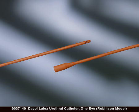 Bard Urethral Catheter Davol® Robinson Tip Red Rubber 24 Fr. 16 Inch - Case of 12 - 0037240-CS