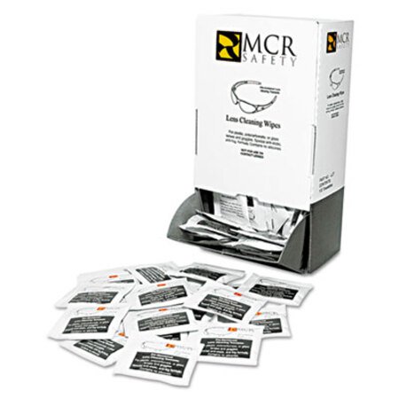 MCR™ Safety Lens Cleaning Towelettes, 100/Box - Box of 1 - CRW-LCT-BX