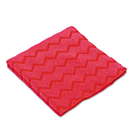 Rubbermaid® Commercial HYGEN Microfiber Cleaning Cloths, 16 x 16, Red, 12/Carton - CT/1 - RCP-Q620RED-CT