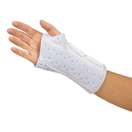 DeRoyal Wrist / Forearm Brace Foam / Metal Right Hand White One Size Fits Most - Each - 5005-01-EA