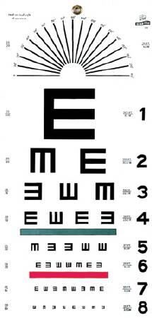 Graham-Field Eye Chart 20 Foot Distance Acuity Test - Each - 1241-EA