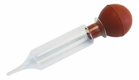 Graham-Field Irrigation Bulb Syringe Grafco® Rubber/Flint Glass Individually Boxed NonSterile Reusable 1 oz. - Each - 3476-EA