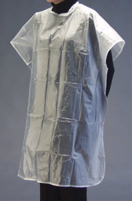 Graham-Field General Purpose Apron Pullover Style Clear Disposable - Pack of 1 - 3853-PK