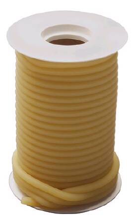 Graham-Field General Use Connector Tubing 50 Foot Length 0.312 Inch I.D. NonSterile Without Connector Amber Smooth OT Surface Natural Latex Rubber - Box of 50 - 3934 716-BX