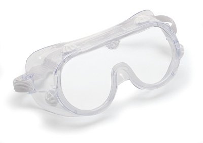 Graham-Field Safety Goggles Clear Tint Plastic Lens Clear Frame Elastic Strap One Size Fits Most - Each - 9675-EA