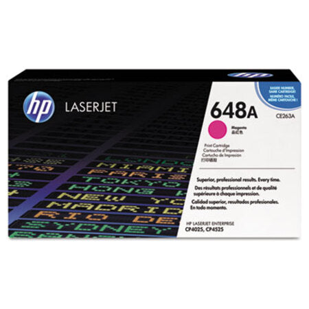 HP HP 648A, (CE263A) Magenta Original LaserJet Toner Cartridge - Each - HEW-CE263A-EA