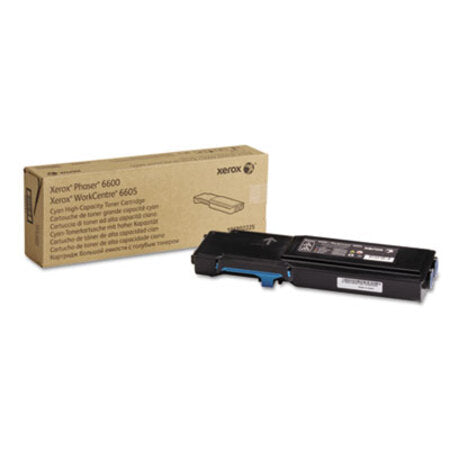 Xerox® 106R02225 High-Yield Toner, 6,000 Page-Yield, Cyan - Each - XER-106R02225-EA
