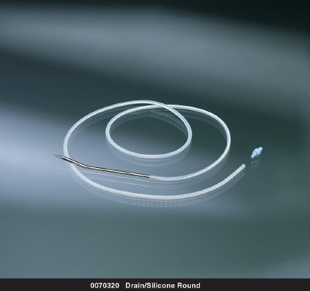 Bard Wound Drain Tube Bard® Silicone Hubless Style 10 Inch Size Sterile - Case of 10 - 0070370-CS