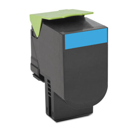 Lexmark™ 70C1HC0 Return Program High-Yield Toner, 3,000 Page-Yield, Cyan - Each - LEX-70C1HC0-EA